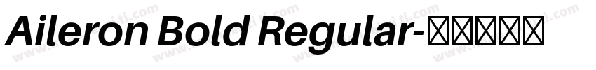 Aileron Bold Regular字体转换